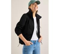 Windbreaker CECIL, Damen, Gr. M (40), schwarz, Stoff, Obermaterial: 100% Polyester; Futter: 100% Polyester, unifarben, comfort fit normal, hoch geschlossener Ausschnitt, elastischer Bund, Jacken Windb