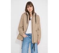 Windbreaker CECIL, Damen, Gr. XL (44), crispy camel, Web, 55% Baumwolle, 38% Polyester, 7% Polyamid, unifarben, comfort fit normal, ohne Ausschnitt, Bündchen, Jacken Windbreaker, im soften Baumwoll-Mi