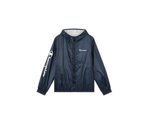 Windbreaker CHAMPION "OUTDOOR Light Hooded Jacket with Large Logo", Jungen, Gr. XXL (176), nny, noxm, Obermaterial: 100% Polyester. Futter: 60% Baumwolle, 40% Polyester, Jacken Windbreaker (73390135-X