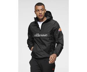 Windbreaker ELLESSE "ACERA OH JACKET", Herren, Gr. XL, schwarz, Obermaterial: 100% Polyamid, Basic schmal hüftlang, hoch geschlossener Ausschnitt, Bündchen mit Gummizug, Jacken Windbreaker, Leichte Üb