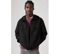 Windbreaker LEVI'S, Herren, Gr. L, schwarz (meteorite), Obermaterial: 61% Baumwolle, 39% Polyamid, hüftlang, Jacken Windbreaker (40742534-L) meteorite