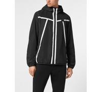 PLEIN SPORT Herren Schlupfjacke Windbreaker (PP14209) M Schwarz