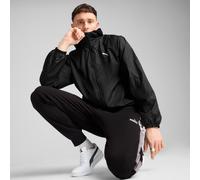 Windbreaker PUMA "ESS REGULAR WINDBREAKER", Herren, Gr. S, schwarz (puma schwarz), Netz, Obermaterial: 100% Polyester, unifarben, regular fit normal, Jacken Windbreaker, mit kuscheliger Kapuze, wasser