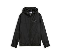 Windbreaker PUMA "ESS UV WINDBREAKER", Jungen, Gr. 122, schwarz (puma schwarz), Obermaterial: 100% Polyester, unifarben, regular fit normal, Rundhals, Jacken Windbreaker, für Jugendliche, mit Kapuze,