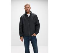 Windbreaker STREET ONE MEN, Herren, Gr. XXL (46), schwarz (ink schwarz), Stoff, Obermaterial: 100% Polyester; Futter 100% Polyester, unifarben, normal normal, hoch geschlossener Ausschnitt, Bündchen,