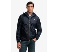 Windbreaker SUPERDRY "ESSENTIAL TRI WINDBREAKER JKT", Herren, Gr. XXL, richest navy, Web, Obermaterial: 100% Polyester, unifarben, relaxed fit normal, Jacken Windbreaker (52883654-XXL) richest navy