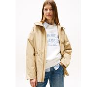 Windbreaker TOMMY HILFIGER "COTTON NYLON REG PARKA", Damen, Gr. XXXL(46), beige (country ivory), Web, Obermaterial: 64% Baumwolle, 36% Polyamid, unifarben, regular fit, Jacken Windbreaker (49078568-XX
