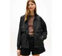 Windbreaker TOMMY HILFIGER "UL NYLON PACKABLE WINDBREAKER", Damen, Gr. XXXL (46), schwarz, Web, Obermaterial: 100% Polyamid, unifarben, casual, regular fit, hoch geschlossener Ausschnitt, Langarm Ripp