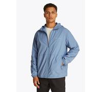 Windbreaker TOMMY JEANS "TJM WINDBREAKER EXT", Herren, Gr. XXL, blau (colorado blau), Web, Obermaterial: 100% Polyamid, unifarben, regular fit normal, Rundhals, eingesetzt elastischer Bund mit innenli