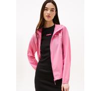 Windbreaker TOMMY JEANS "TJW OUTDOOR SHELL JACKET", Damen, Gr. XS (34), carnival pink, Web, Obermaterial: 100% Polyamid, unifarben, Basic hüftlang, mit Gummizug, Jacken Windbreaker (37824649-XS)