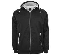 Windbreaker URBAN CLASSICS "Urban Classics Herren Contrast Windrunner", Herren, Gr. S, schwarz-weiß (schwarz, weiß), 100% Polyamid, mehrfarbig, normal, ohne Ausschnitt, Jacken Windbreaker (25642326-S)