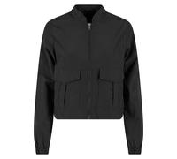 Windbreaker URBAN CLASSICS "Urban Classics Ladies Short Crinkle Jacket", Damen, Gr. L, schwarz, 100% Polyamid, mehrfarbig, normal, ohne Ausschnitt, Jacken Windbreaker (59563020-L) schwarz