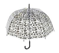 Winddichter Regenschirm - Regenschrm | Klarer Blasenschirm, Automatisches Offenes Kuppeldach, Stilvolle Transparente Regenschire Mit Leopardenmuster, Langer Regenschirm Mit Geradem Griff, Sowohl Für