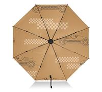 Winddichter Reise-Regenschirm Rennauto auf Gelb Faltbare Rückseite Kompakter Regenschirm für Regen Sonne 8 Rippen Großer UV Regenschirm Automatisch für Männer Frauen