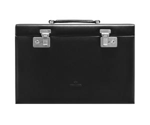 Windrose Ambiance Schmuckkoffer 33 cm Leder schwarz Damen