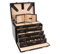 Windrose Ambiance - Uhrenkoffer (für 4 Uhren) 33 cm (schwarz)