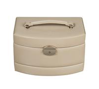 Windrose Schmuckkoffer Merino Moda Automatik 23 cm Beige