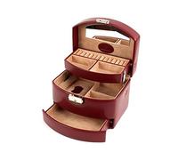 Windrose Merino Schmuckkasten 17 cm rot