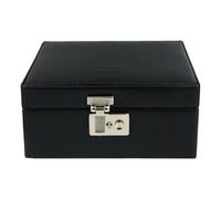 Windrose Beluga Schmuckkasten Leder 19.5 cm schwarz
