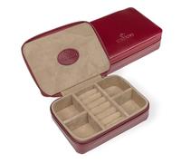 Windrose Merino Schmuckkasten 14 cm rot