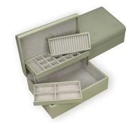 Windrose Charmbox mit 2 herausnehmbaren Einsätze Merino Moda/salbei