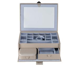 Windrose Corbello - Schmuckkoffer L 28 cm (taupe)