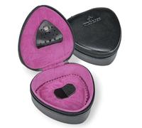 Windrose Kleine Herzdose Merino Moda Leder Schwarz 9 cm