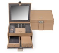 Windrose Marvella - Schmuckkoffer mit Reiseetui 21.5 cm (camel)