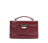 Windrose Merino 3 Etagen Schmuckkasten dunkelrot, Lederimitat, Damen