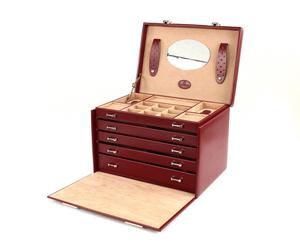 WINDROSE Merino Jewelry Box Big Red