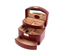 WINDROSE Merino Moda Jewellery Box Automatic Red