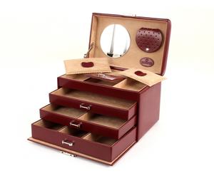 WINDROSE Merino Moda Jewelry Box Red