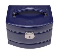 Windrose Merino Schmuckkasten 14 cm blau