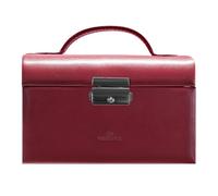 Windrose Merino Schmuckkasten dunkelrot, Lederimitat, Damen