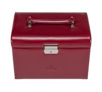 Windrose Merino Schmuckkasten 24.5 cm rot