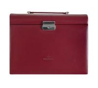 Windrose Merino Schmuckkasten 26 cm rot