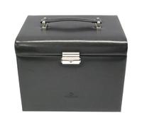 Windrose Schmuckkoffer Merino Schwarz Schmuckkoffer