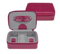 Windrose Schmuckdose beluga/beere (Leder) | Leder