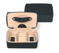 Windrose Schmuckdose Beluga/Leder (schwarz-legacy)