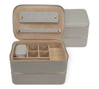 Windrose Aurora Schmuckkasten 21 cm grau