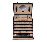 Windrose Merino Schmuckkasten 36 cm schwarz