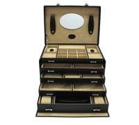 Windrose Schmuckkasten Merino 803668 schwarz