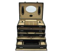 Windrose Schmuckkasten Merino 803668 schwarz