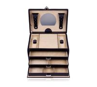 Windrose Schmuckkoffer Beluga 3 - Schwarz