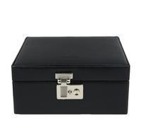 Windrose Beluga Schmuckkasten Leder 26.5 cm schwarz