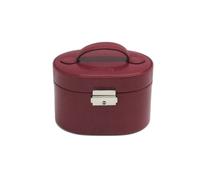 Windrose Schmuckkoffer Klein Merino Rot Schmuckkoffer