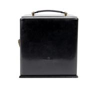 Windrose Schmuckkoffer Merino Schwarz Schmuckkoffer