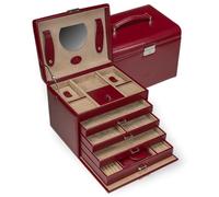 Windrose Merino Schmuckkasten 26 cm rot