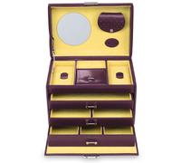 Windrose Schmuckschatulle Merino Moda - Aubergine L