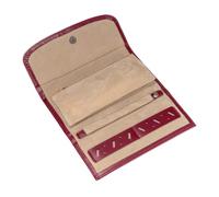 Windrose Merino Schmuckrolle Leder 20 cm rot